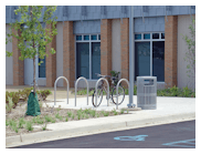 CycleSafe bike racks provide bike parking security, stability and safety.