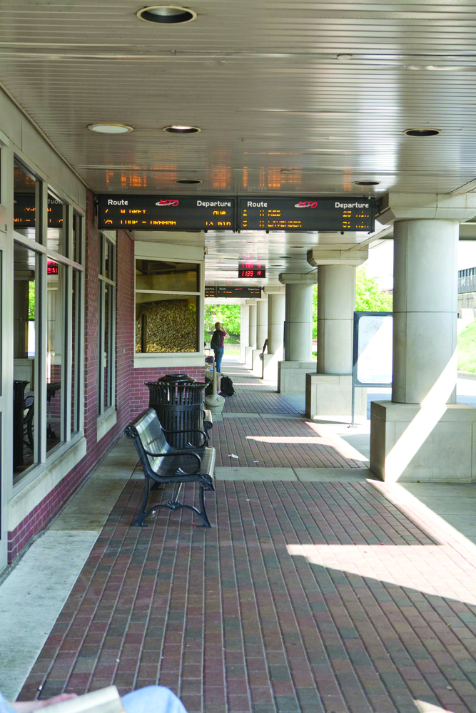 STOPwatch@theStop allows riders to see the exact minutes until their bus arrives at the Illinois Terminal Building.
