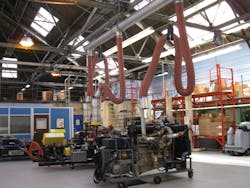 New bus engines with extremely high temperature exhausts are causing maintenance directors to rethink their existing vehicle exhaust systems. New bus engines with extremely high temperature exhausts are causing maintenance directors to rethink their existing vehicle exhaust systems.