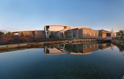 South Bend Public Transportation Corp.’s (Transpo) Emil “Lucky” Reznik Administration, Maintenance and Operations Facility incorporates sustainable design and construction strategies. It was designed by the team of Forum Architects LLC, in association with RNL Design and Maintenance Design Group. South Bend Public Transportation Corp.’s (Transpo) Emil “Lucky” Reznik Administration, Maintenance and Operations Facility incorporates sustainable design and construction strategies. It was designed by the team of Forum Architects LLC, in association with RNL Design and Maintenance Design Group.