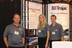 From left to right: Brad A. Bisaillion, North American Sales &amp; Marketing Manager; Elke Hirschman, Vice President of Marketing; and Tom Lowder, Manager of Applications Engineering