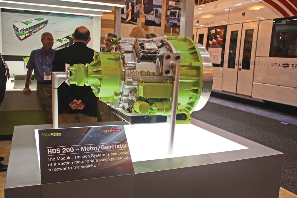 The HDS 200 (pictured) and HDS 300 propulsion systems are comprised of a Modular Traction System that can connect to a diesel engine.