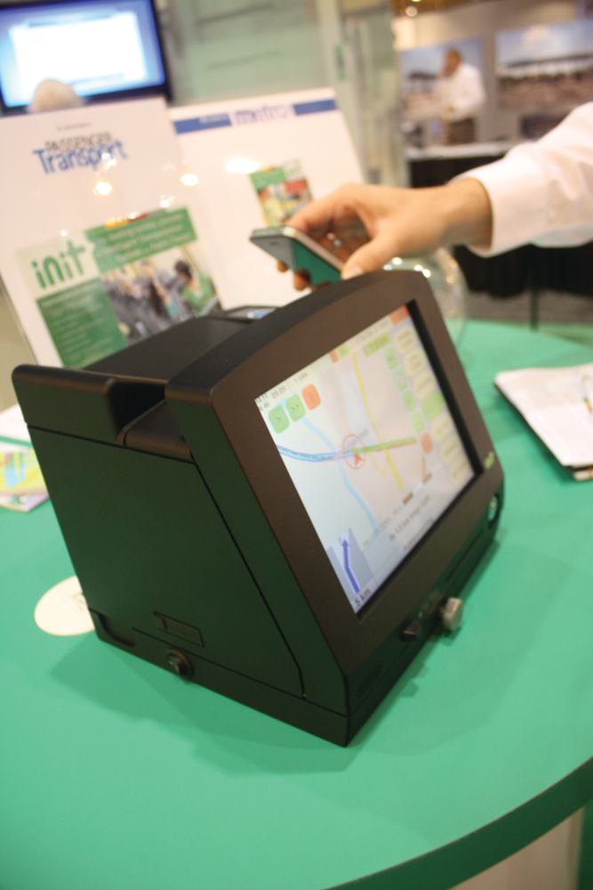 Stop by Init's booth 1748 to see the fully integrated electronic fare collection hardware.
