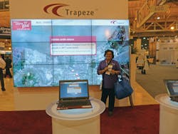 Debbie Smith from the New Orleans Regional Transit Authority/Veolia shares her story on the Trapeze social media wall.