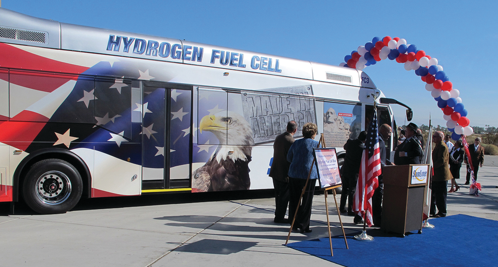 SunLine Transit's fuel cell bus, powered by BAE Systems' HybriDrive propulsion system