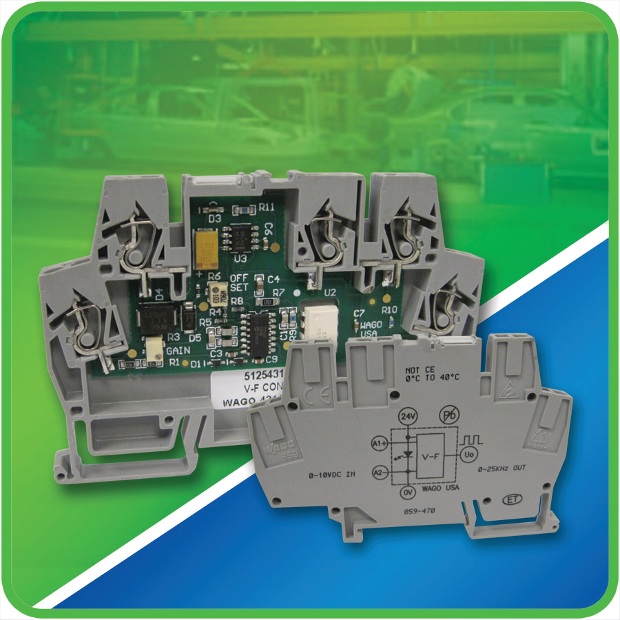 Wago DIN-rail Voltage-to-Frequency Converters | Mass Transit