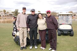 The 2011 Winning Golf Team of Jeff Porter, John Sheehan, Kim Sarubbi, and Mark Mantha. The 2011 Winning Golf Team of Jeff Porter, John Sheehan, Kim Sarubbi, and Mark Mantha.