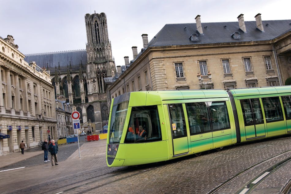 Alstom&apos;s APS solution allows for rail cars to go off the catenary line using power from a ground source, which helps preserve the aesthetic appeal of some historic city centers.