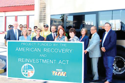 RTC and FTA officials celebrate the grand opening of the Sahara Express