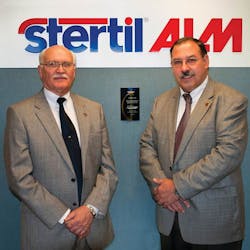 Proud recipients of the Business of the Year Award are to Doug Grunnet (left) and Allan Pavlick (right) at Stertil ALM. Proud recipients of the Business of the Year Award are to Doug Grunnet (left) and Allan Pavlick (right) at Stertil ALM.