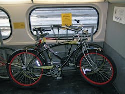 Caltrain first welcomed bikes onboard trains in 1992 with a pilot program that allowed four bikes on a few trains. Over the years, the rail agency has made incremental improvements in capacity. Caltrain first welcomed bikes onboard trains in 1992 with a pilot program that allowed four bikes on a few trains. Over the years, the rail agency has made incremental improvements in capacity.