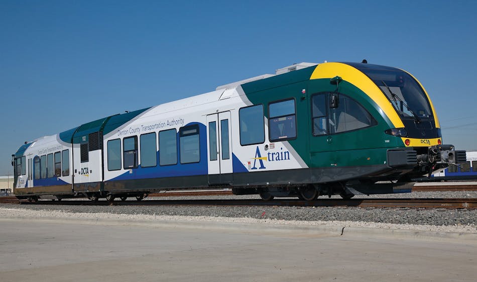 Federal Railroad Administration Approves First Integrated Use of Stadler GTW Rail Vehicle for Denton County Transportation Authority.