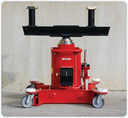 Stertil-Koni has developed a free-standing rolling pit jack with a capacity of 30,000 lbs.