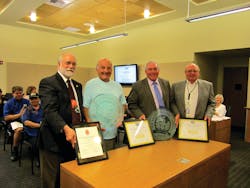 Pictured L to R - Jerry Winkler – Principal Integrus Architecture Richard Ciccone – BFT Project Manager Tim Fredrickson – BFT General Manager Leo Bowman – Benton County Commissioner & BFT Board Chair Pictured L to R - Jerry Winkler – Principal Integrus Architecture Richard Ciccone – BFT Project Manager Tim Fredrickson – BFT General Manager Leo Bowman – Benton County Commissioner & BFT Board Chair