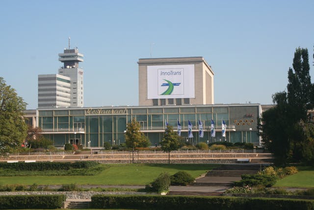 InnoTrans is an interlinked network of 26 fair halls, covering a display area of 1,722,224 square feet.