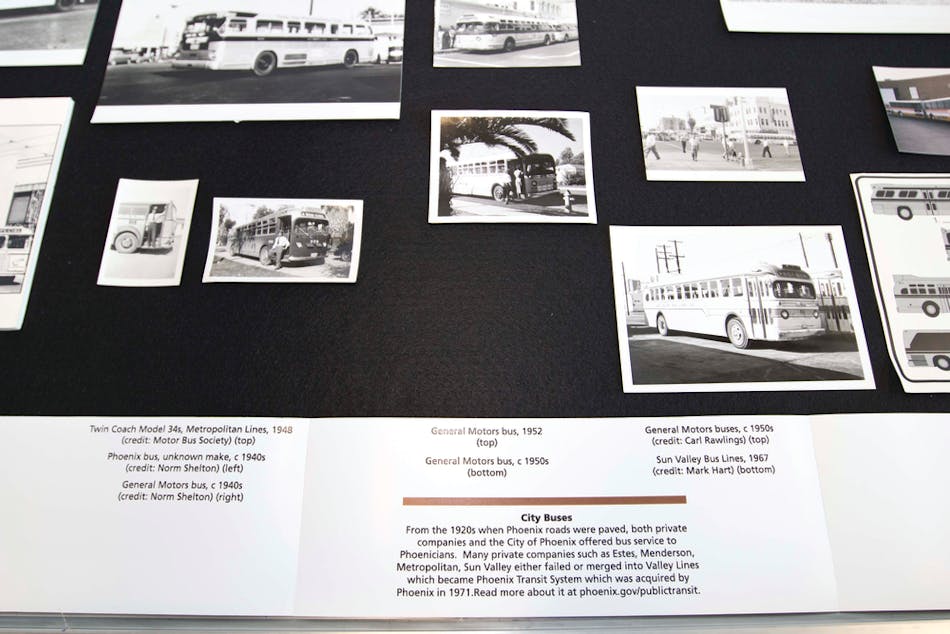 2012 marked the 125th year of public transit service in the city. Phoenix Public Transit staff honored this milestone in November an exhibit on changes to bus, light rail, and other passenger services in partnership with the city&rsquo;s library system.