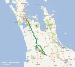 The system, Imported from Blip Systems in Denmark, involves tracking anonymous Bluetooth devices such as cell phones, headsets, in car navigation systems, as they travel in New Zealand, and using this information to identify travel times and route preference. The Bluetooth Address´ collected is encrypted in the sensor, making it impossible to relate the Bluetooth address of a device to an individual.