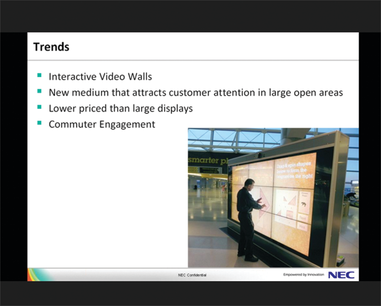 Digital signs within transit stations are ecoming more interactive in order to engage customers and create sales.