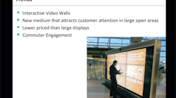 Digital signs within transit stations are ecoming more interactive in order to engage customers and create sales.