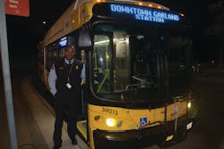 DART Bus Operator/Instructor Ronnie Reed is ready to welcome riders onboard on Monday, January 28