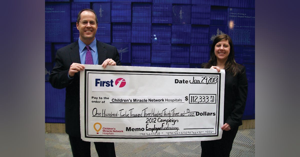 FirstGroup America Donates $112,000 to Children’s Miracle Network ...