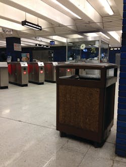 Bay Area Rapid Transit has taken out some of its garbage cans to eliminate the risk of terrorist leaving explosives behind.
