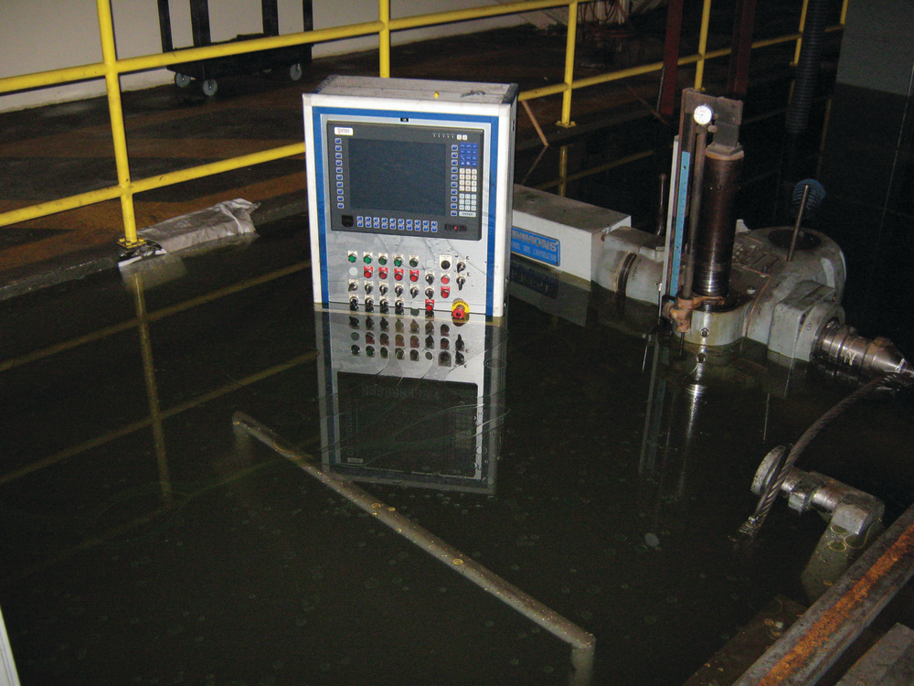 PATH's tunnels were filled with water brought on by Hurricane Sandy in October.