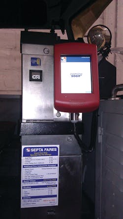 SEPTA has installed new on-board processor that will be used to read new smart cards on buses and trolleys. SEPTA has installed new on-board processor that will be used to read new smart cards on buses and trolleys.