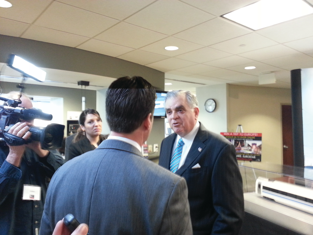 CNN's Drew Griffin interviews Secretary Ray LaHood at the USHSR Conference.