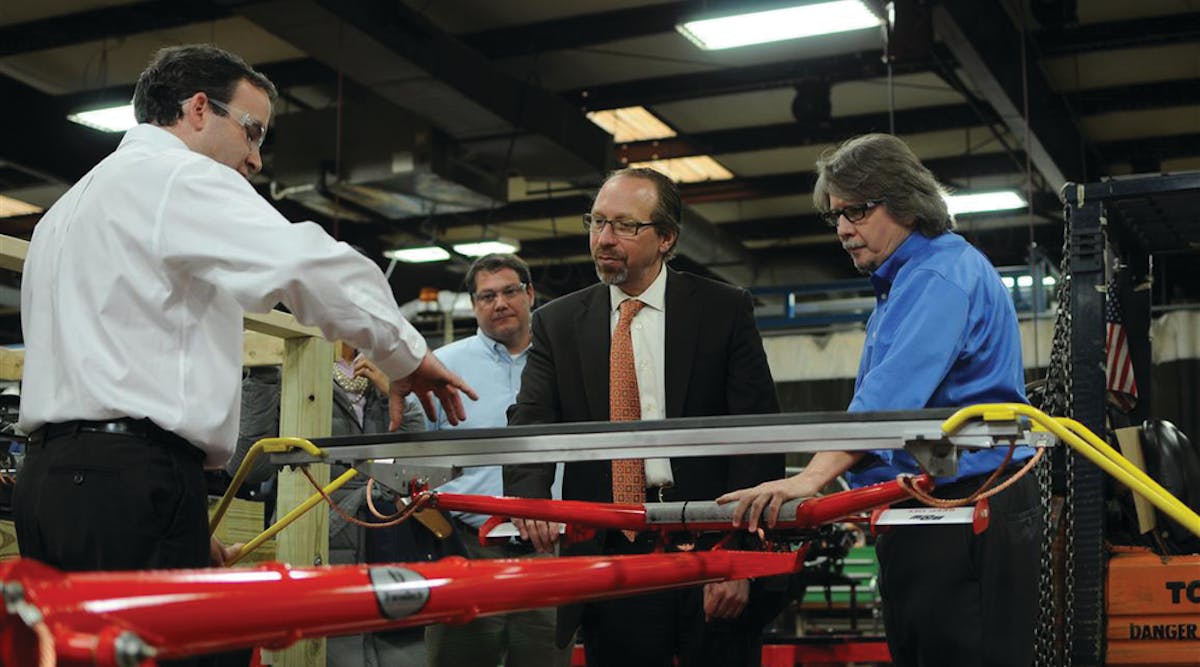 Peter Rogoff, administrator of the U.S. Federal Transit Administration (FTA), visited TransTech of South Carolina on Feb. 22