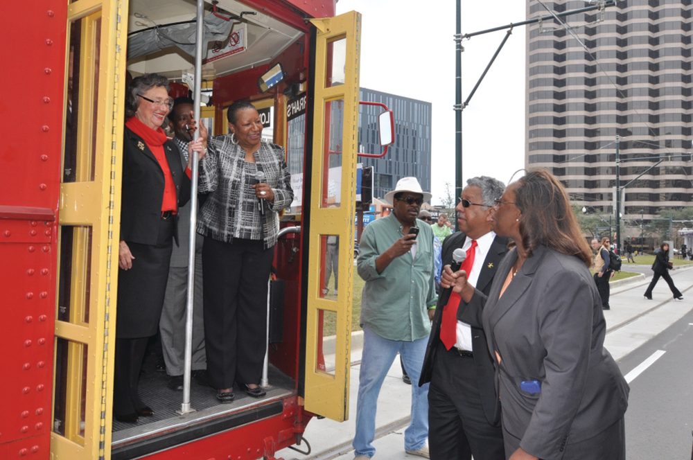 The new Loyola Avenue/Union Passenger Terminal (UPT) streetcar line began operation on January, the week before the Super Bowl.