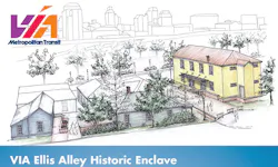 VIA Metropolitan Transit has revealed plans to finish the rehabilitation of the remaining three historic structures in the Ellis Alley enclave on the near East Side of San Antonio.
