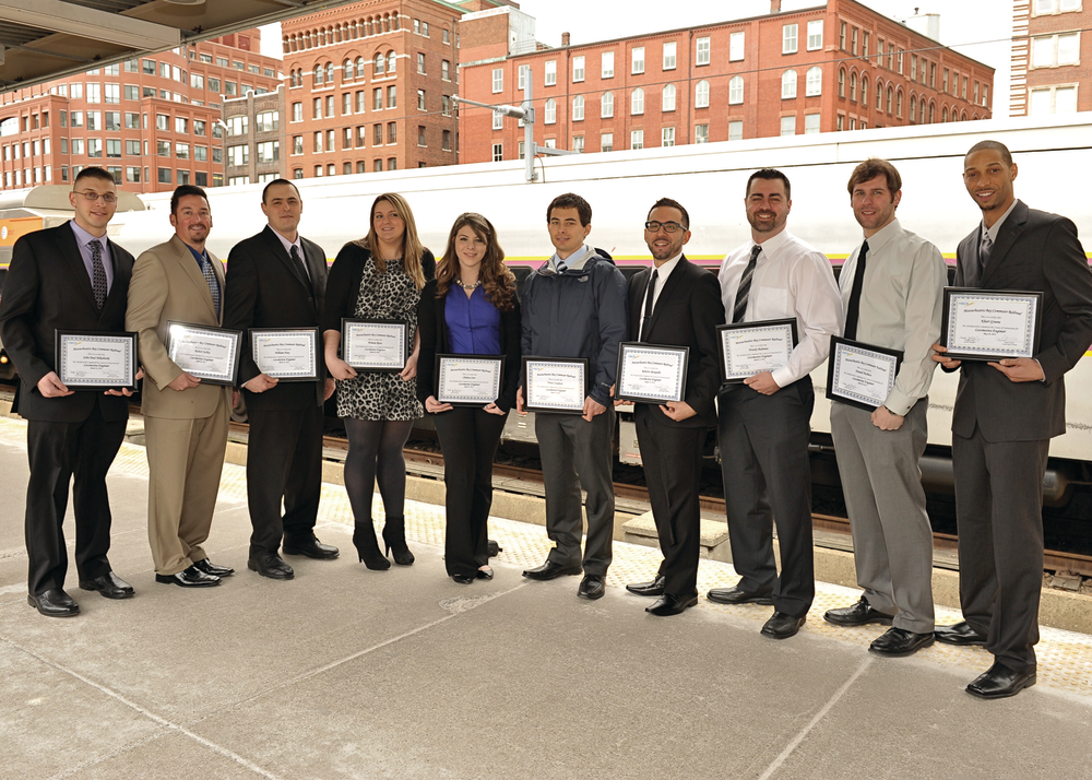 Massachusetts Bay Commuter Railroad (MBCR) awarded Train Service Engineer Certifications to a class of ten.