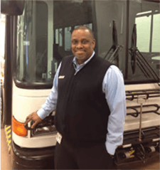 IndyGo bus operator Brian Williams is recognized for his commitment to the community.