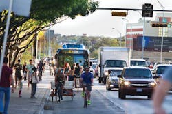 Capital Metro officials report the transit agency experienced a record-breaking demand for its services during SXSW 2013.
