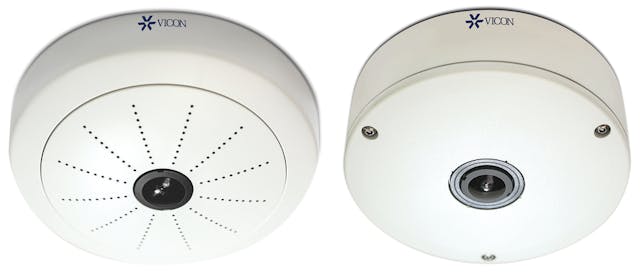Vicon Industries Inc. has introduced a new line of Hemispheric Cameras that provide high-resolution, continuous 180-degree or 360-degree coverage.