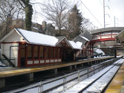 After the Allen Lane station was rebuilt on SEPTA's regional rail line, agency leaders said riders there have taken efforts to keep the station clean. After the Allen Lane station was rebuilt on SEPTA's regional rail line, agency leaders said riders there have taken efforts to keep the station clean.