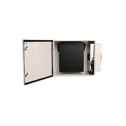 The DVR Cooler enclosure is for indoor or outdoor use and is built to NEMA standards, available in NEMA 4 configurations.