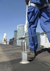 The XSPlatforms helps protect high risk workers while on rooftops.
