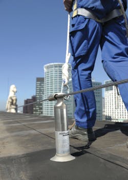 The XSPlatforms helps protect high risk workers while on rooftops. The XSPlatforms helps protect high risk workers while on rooftops.