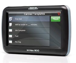 M Nav 800 With Canned Message Menu