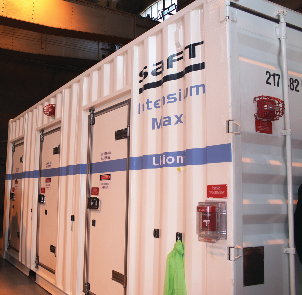 SEPTA put a battery into one of its electrical substations that catches regenerative braking energy, then feeds it back into the electrical system.