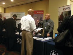 Twenty-eight employers had representatives at the fair, including SEPTA, Metra, Amtrak, Keolis, HDR, Proterra and the Port Authority of NY&NJ. Twenty-eight employers had representatives at the fair, including SEPTA, Metra, Amtrak, Keolis, HDR, Proterra and the Port Authority of NY&NJ.