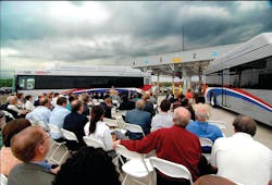COTA broke ground on its new CNG fueling station on May 16. COTA broke ground on its new CNG fueling station on May 16.
