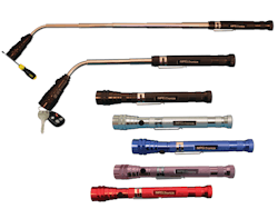 Impeltronics introduced its new LED flashlight magnetic pickup tool. Impeltronics introduced its new LED flashlight magnetic pickup tool.