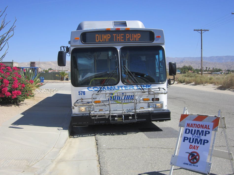 SunLine Transit took part in APTA&apos;s &apos;Dump the Pump Day&apos; on June 19.