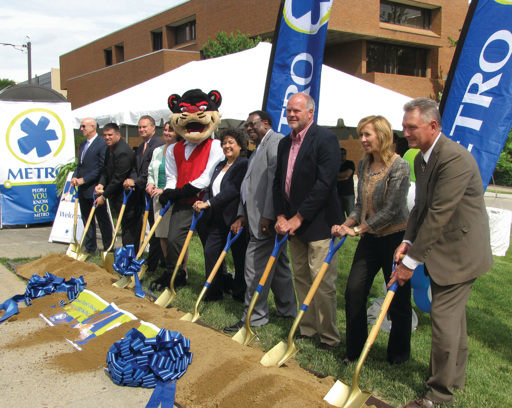 Cincinnati Metro broke ground on its new Uptown Transit District on May 31.