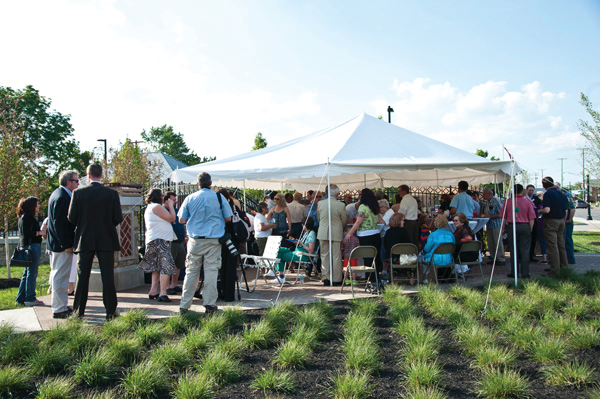 COTA hosted Clintonville, Ohio residents at a ceremony for its new turnaround.