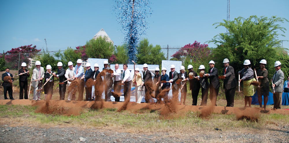 Federal, state and local officials broke ground on the new LYNX project in Charlotte, NC.