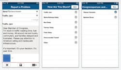 BAF's 'I'm Stuck' app looks to offer a quick and easy way to report traveling frustrations with members of Congress. BAF's 'I'm Stuck' app looks to offer a quick and easy way to report traveling frustrations with members of Congress.